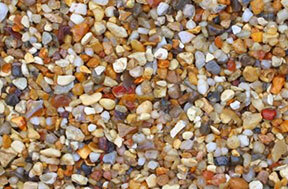 Amber Flint resin bound aggregate colour